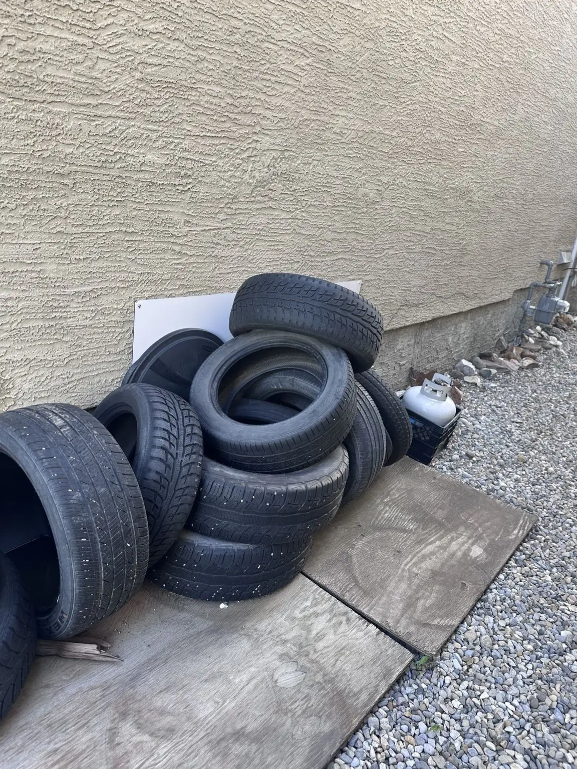 Used tires ready for pickup in Calgary